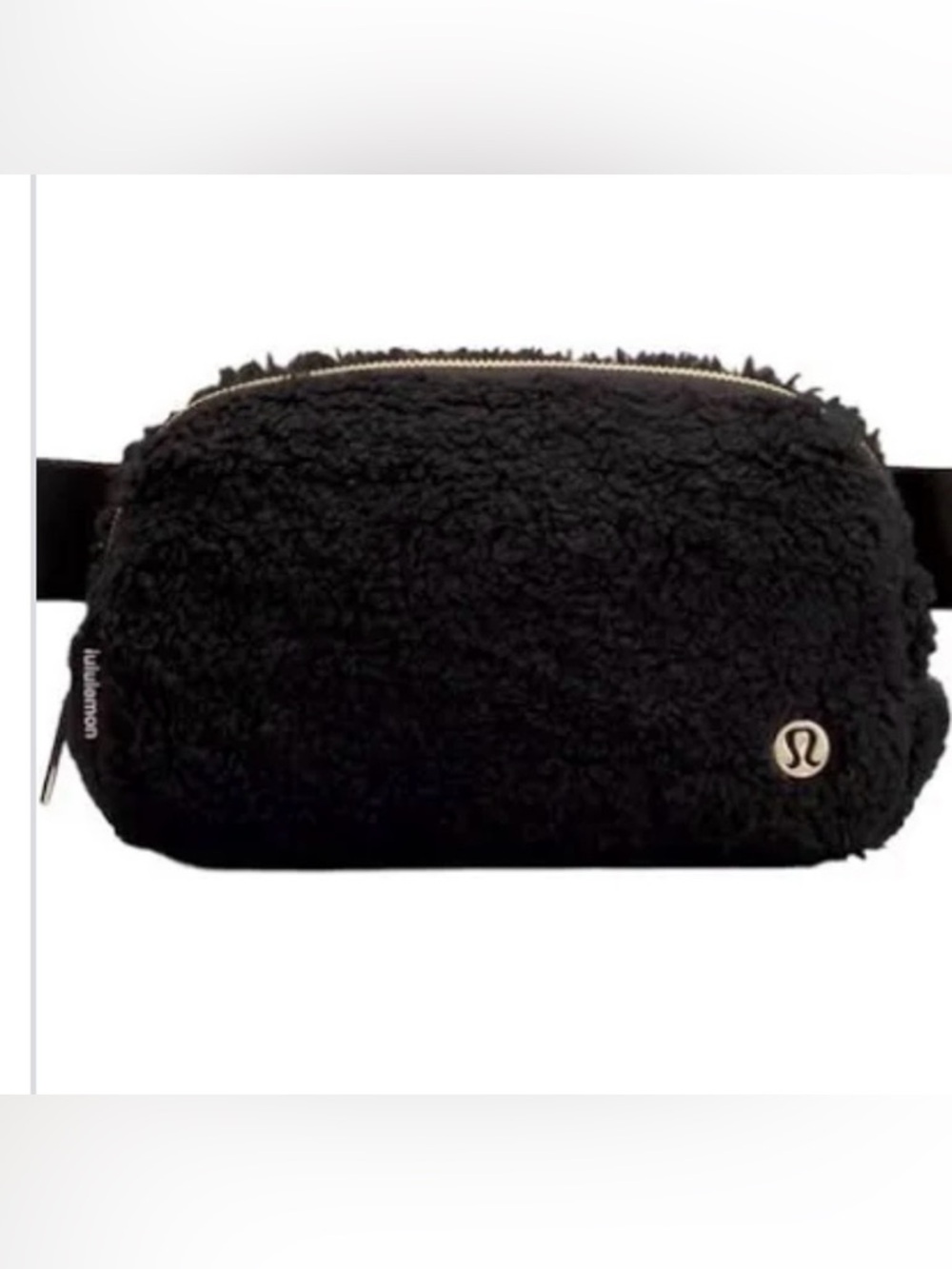 lululemon athletica Black Sherpa Crossbody Belt Bag